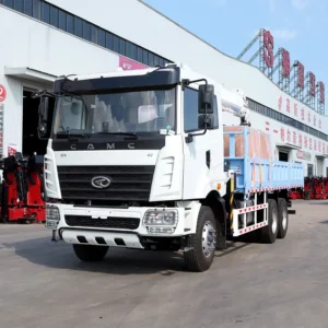 6x4 CAMC Truck with Shenbai 12-Ton Crane
