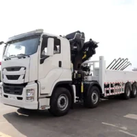 12 wheel ISUZU truck mounted 16 ton knuckle boom crane