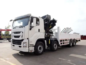 12 wheel ISUZU truck mounted 16 ton knuckle boom crane