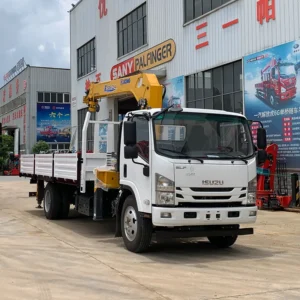 4x2 isuzu truck with xcmg crane